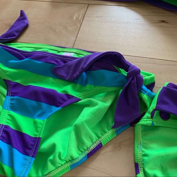 Justice 3 piece Bikini Bathing Suit Set 🌸 Size 12 - Picture 14 of 16